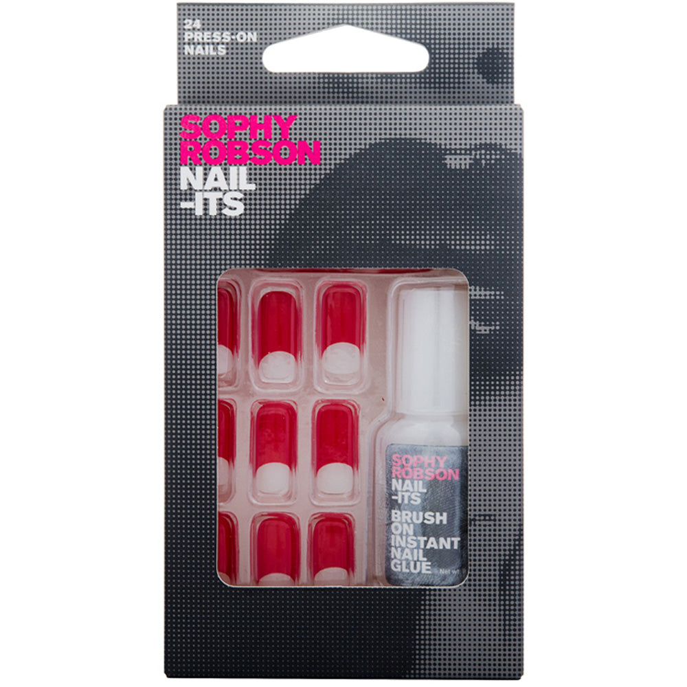 Sophy Robson False Nails + Glue SRN004 Red