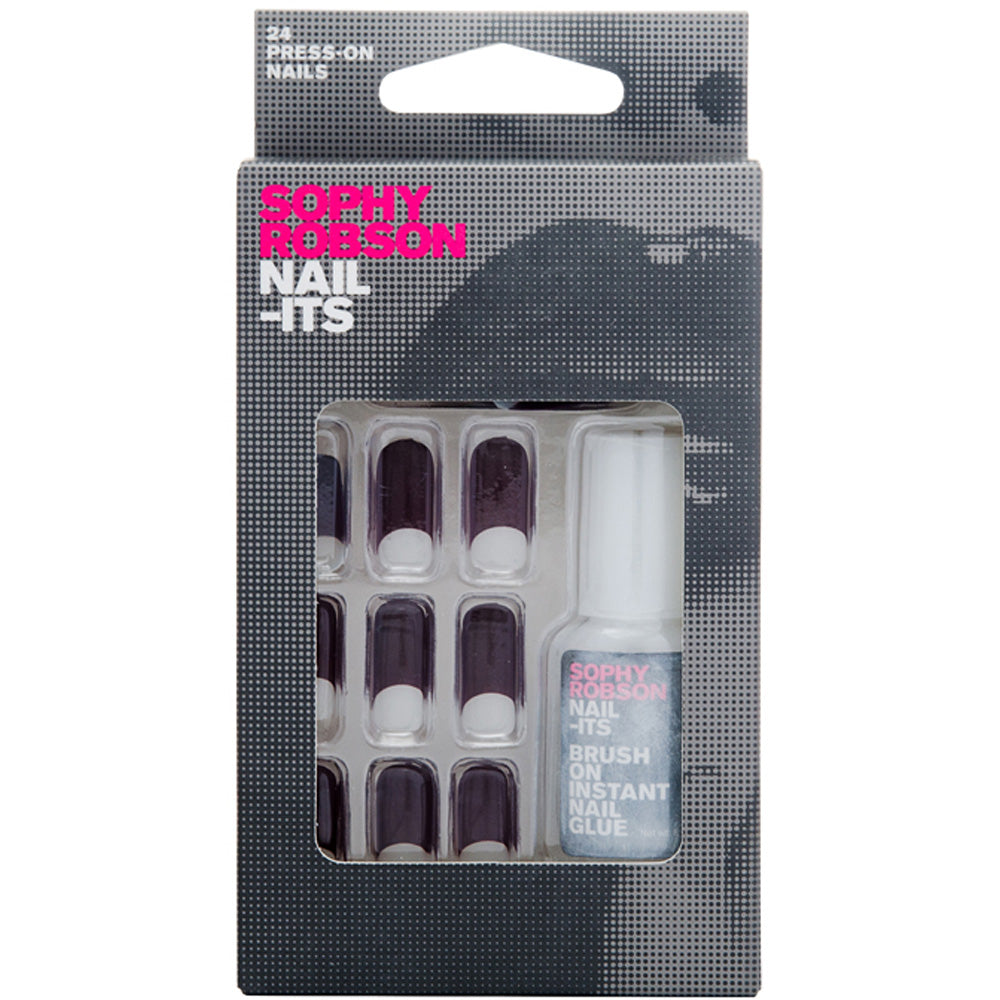 Sophy Robson False Nails + Glue SRN005 Dark Red