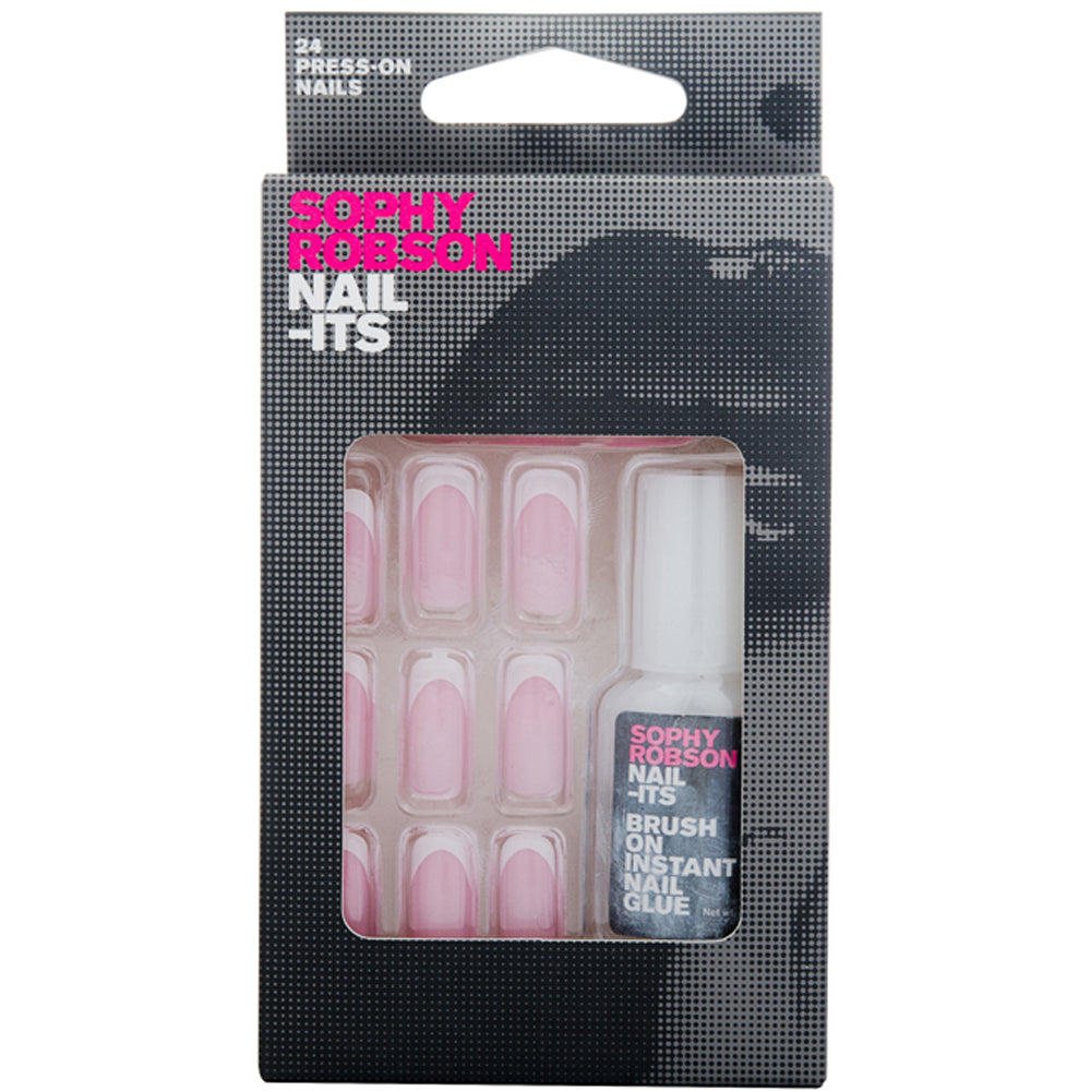 Sophy Robson False Nails + Glue SRN006 Pink White